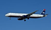 N543UW @ KLAS - US Airways, is here on short finals at Las Vegas Int'l(KLAS) - by A. Gendorf