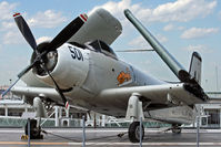 09102 - In 2014, this rare aircraft, a prototype and the oldest Skyraider, was brought to the U.S.S. Intrepid Air Sea Space Museum from the NAS Oceana Aviation Heritage Park. - by Daniel L. Berek