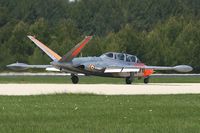 F-AZPZ @ LFMY - Fouga CM-170 Magister, Landing rwy 34, Salon de Provence Air Base 701 (LFMY) Open day 2013 - by Yves-Q