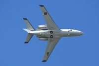 143 @ LFRJ - Dassault Falcon 10MER, Break over Landivisiau Naval Air Base (LFRJ) - by Yves-Q