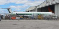 I-DATE @ MIA - Alitalia MD-82 - by Florida Metal