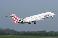 EC-MFJ @ LFRB - Boeing 717-2CM, Take off rwy 07R, Brest-Bretagne airport (LFRB-BES) - by Yves-Q