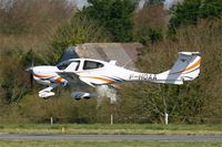 F-HOAA @ LFRB - Diamond DA-40 Diamond Star, On final rwy 25L, Brest-Bretagne Airport (LFRB-BES) - by Yves-Q