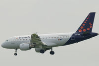 OO-SSI @ EBBR - Airbus A319-112 of Brussels Airlines about to land at its home base. - by Van Propeller