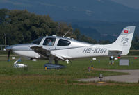 HB-KHR @ LSZG - taxiing in after landing rwy 25 - by sparrow9