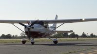 N279TW @ KRHV - A local Cessna 182 Turbo taxing down Z for a VFR departure. - by Chris Leipelt
