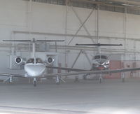 N31HD @ KMHR - A local 1998 Cessna 525 (CJ1) inside one of the larger hangars along with a PC-12 at Mather Airport, Sacramento, CA. - by Chris Leipelt