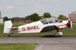 G-BHEL @ EGBR - SAN Jodel D-117 at The Real Aeroplane Club's Auster Fly-In, Breighton Airfield, May 4th 2015. - by Malcolm Clarke