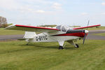 G-BYYC @ EGBR - Hapi Cygnet SF-2A at The Real Aeroplane Company's Auster Fly-In, Breighton Airfield, May 4th 2015. - by Malcolm Clarke