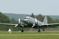 F-AZOX @ LFFQ - Douglas DC-3C-S1C3G, La Ferté-Alais Airfield (LFFQ) Air show 2012 - by Yves-Q