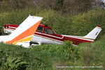 G-TRAX @ EGBD - stored minus its wings at Derby - by Chris Hall