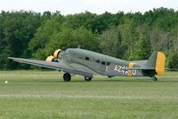 F-AZJU @ LFFQ - Junkers JU52-3M, La Ferte-Alais Airfield (LFFQ) Air show 2012 - by Yves-Q