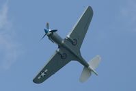 F-AZKU @ LFFQ - Curtiss P-40N Warhawk, La Ferté-Alais Airfield (LFFQ) Air Show 2012 - by Yves-Q