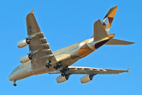 A6-APA @ EGLL - Airbus A380-861 [166] (Etihad Airways) Home~G 14/04/2015. On approach 27R. - by Ray Barber