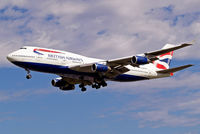 G-BNLP @ EGLL - Boeing 747-436 [24058] (British Airways) Heathrow ~G 01/09/2006. On finals 27L. - by Ray Barber