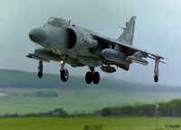 ZH796 @ EGQS - Landing at RAF Lossiemouth (EGQS) in June 1997 whilst participating in the bi-annual TLT (Tactical Leaders Training) course, whilst serving with the FAA 899 NAS as 715-VL - by Clive Pattle