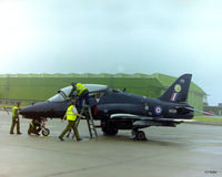 XX338 @ EGQS - Receiving some TLC at RAF Lossiemouth (EGQS) in June 1997 whilst participating in the bi-annual TLT (Tactical Leaders Training) course, whilst serving with 19 R Sqn RAF coded 'PV' - by Clive Pattle