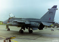 XZ366 @ EGQS - On the ramp at RAF Lossiemouth (EGQS) in June 1997 whilst participating in the bi-annual TLT (Tactical Leaders Training) course, whilst serving with 41 Sqn RAF coded 'FS' - by Clive Pattle
