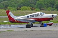 G-BTKX @ EGFH - Archer II, previously N47866, Eaglescott based, seen parked up. - by Derek Flewin