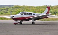 G-BTKX @ EGFH - Visiting Cherokee Archer II.
Previously registered N47866. - by Roger Winser