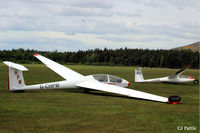 G-CHPW @ X6KR - Two gliders from the Scottish Gliding Union at Portmoak, Scotland await their next launch. - by Clive Pattle
