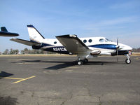 N241CW @ KTLR - Beech B100 King Air @ Mefford Field (Tulare, CA) for 2014 International Ag Expo - by Steve Nation