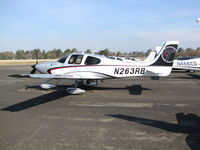 N263RB @ KTLR - Cirrus Design SR22T demonstrator @ Mefford Field (Tulare, CA) for 2014 International Ag Expo - by Steve Nation