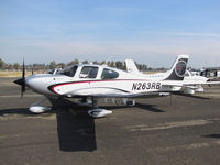 N263RB @ KTLR - Cirrus Design SR22T demonstrator @ Mefford Field (Tulare, CA) for 2014 International Ag Expo - by Steve Nation