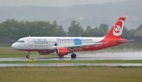 OE-LEV @ LOWG - Special Livery A320 Air Berlin - by Paul H