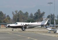 N245PE @ KTLR - privately-owned Pilatus PC-12/47E @ Mefford Field (Tulare, CA) for 2014 International Ag Expo - by Steve Nation