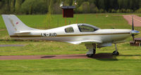 LN-AUD @ ESVS - Parked outside owners house at Siljan Air Park. - by Krister Karlsmoen