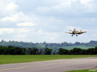G-AWHE @ EGSU - Take off from Duxford EGSU - by Clive Pattle