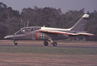 F-ZWRU @ EGLF - Alpha Jet 02  with German cross on the left side at FAB 1976. - by Raymond De Clercq