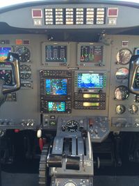 N98Q @ T41 - CE500, N98Q, cockpit - by Mike King