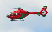 G-WASN @ EGFH - Wales Air Ambulance helicopter (Helimed 57) based at Swansea Airport. - by Roger Winser