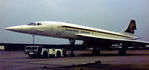 G-BOAD @ LHR - British Airways Concorde 102 in Singapore Airlines livery as seen at Heathrow in May 1978. - by Peter Nicholson