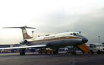 DM-SCM @ LHR - Tupolev Tu-134A of Interflug as seen at Heathrow in the Spring of 1974. - by Peter Nicholson