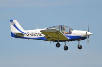 G-ECAC @ EGSH - Landing at Norwich. - by Graham Reeve