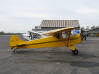 N3WY @ SZP - 1936 Piper (Taylor) J-2 CUB, Continental A-40-3 37 Hp at 2,550 rpm. USA 35B airfoil, note differences from the J-3C CUB in these photos, engine cowl off. Design by Walter C. Jamouneau, hence the J. - by Doug Robertson