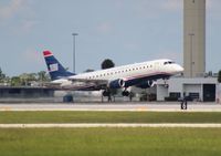 N136HQ @ PBI - US Airways E175 - by Florida Metal