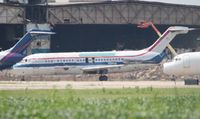 N194US @ YIP - USA Jet - by Florida Metal