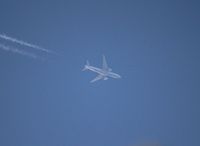N206UA - United 777-200 flying over Livonia MI at 35,000 ft ORD-CDG - by Florida Metal