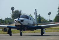 N9149X @ KRHV - A transient Mooney M20M (PETERSBURG, AK) taxing to transient parking at Reid Hillview Airport, CA. - by Chris Leipelt