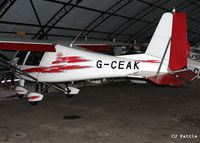 G-CEAK @ EGCB - Hangared at Barton airfield, Manchester - EGCB - by Clive Pattle