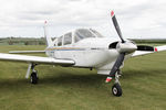 G-BFTC @ X5FB - Piper PA-28R-201T Turbo Arrow III at the opening of Fishburn Airfield's new clubhouse, May 17th 2015. - by Malcolm Clarke