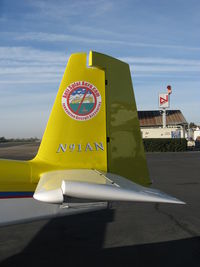 N91AN @ SZP - 2003 Vannata VAN's RV-9A, Lycoming O-320 160 Hp, tail logo - by Doug Robertson