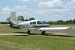 G-TALJ @ EGBR - Grumman American AA-5 Traveler at The Real Aeroplane Club's Radial Engine Aircraft Fly-In, Breighton Airfield, June 7th 2015. - by Malcolm Clarke