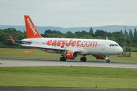 G-EZOF @ EGCC - EasyJet Airbus A320-214 landed at Manchester Airport. - by David Burrell