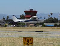 N23AT @ KRHV - California Nice Air's 1978 Cessna 172N departing on runway 31R at Reid Hillview Airport, CA. - by Chris Leipelt