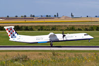 9A-CQC @ LOWW - De Havilland Canada DHC-8Q-402 Dash 8 [4258] (Croatia Airlines) Vienna-Schwechat~OE 13/07/2009 - by Ray Barber